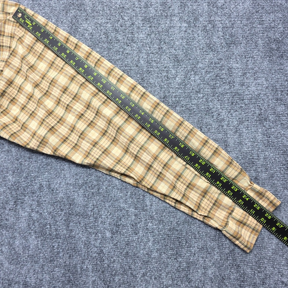 Ralph Lauren Blake Shirt Mens XL Tan Brown Plaid Long Sleeve Button Down Cotton - Picture 11 of 12